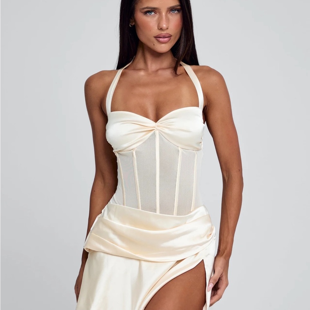 Carmin Satin Mini Dress